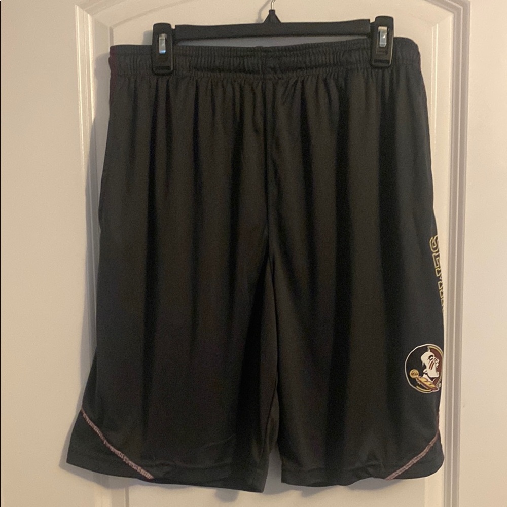 Rivalry Threads Black Athletic Shorts Seminoles Men Large Side Pockets